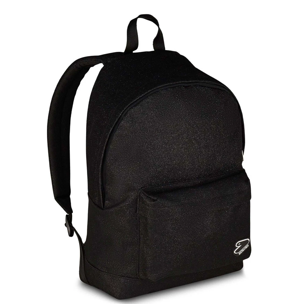 Zaino Americano Seven Shiny Tech Effetto Glitter Nero 23lt Brillantinato