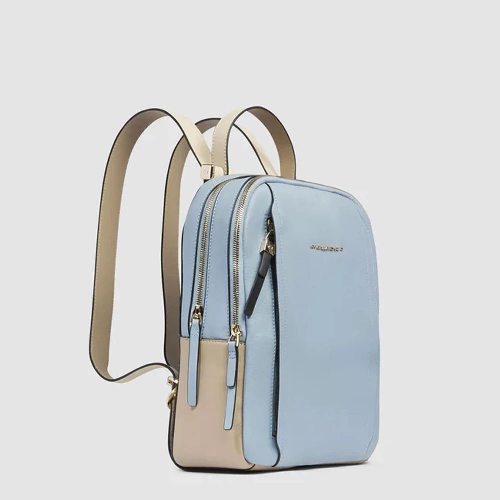 Zaino Donna in Pelle Piquadro Azzurro CA5566W92