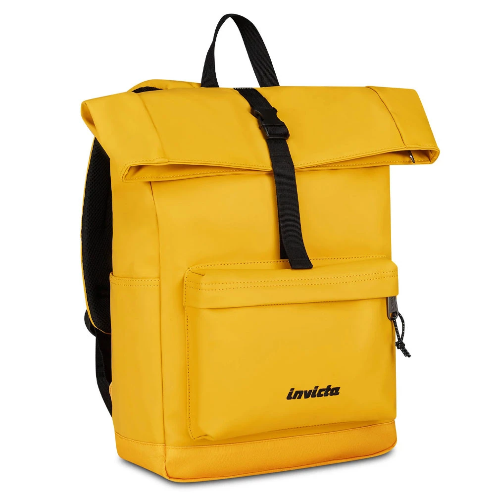 Zaino Invicta Act Fold Slim Linea City Giallo 20lt Mono Scomparto