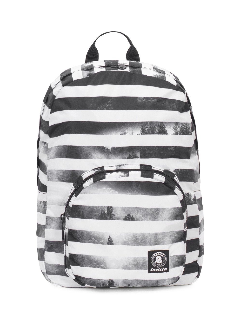 Zaino Invicta 20 litri Packable Smart 206001813-FO7 zaino viaggi tempo libero ripiegabile black striped forest lema