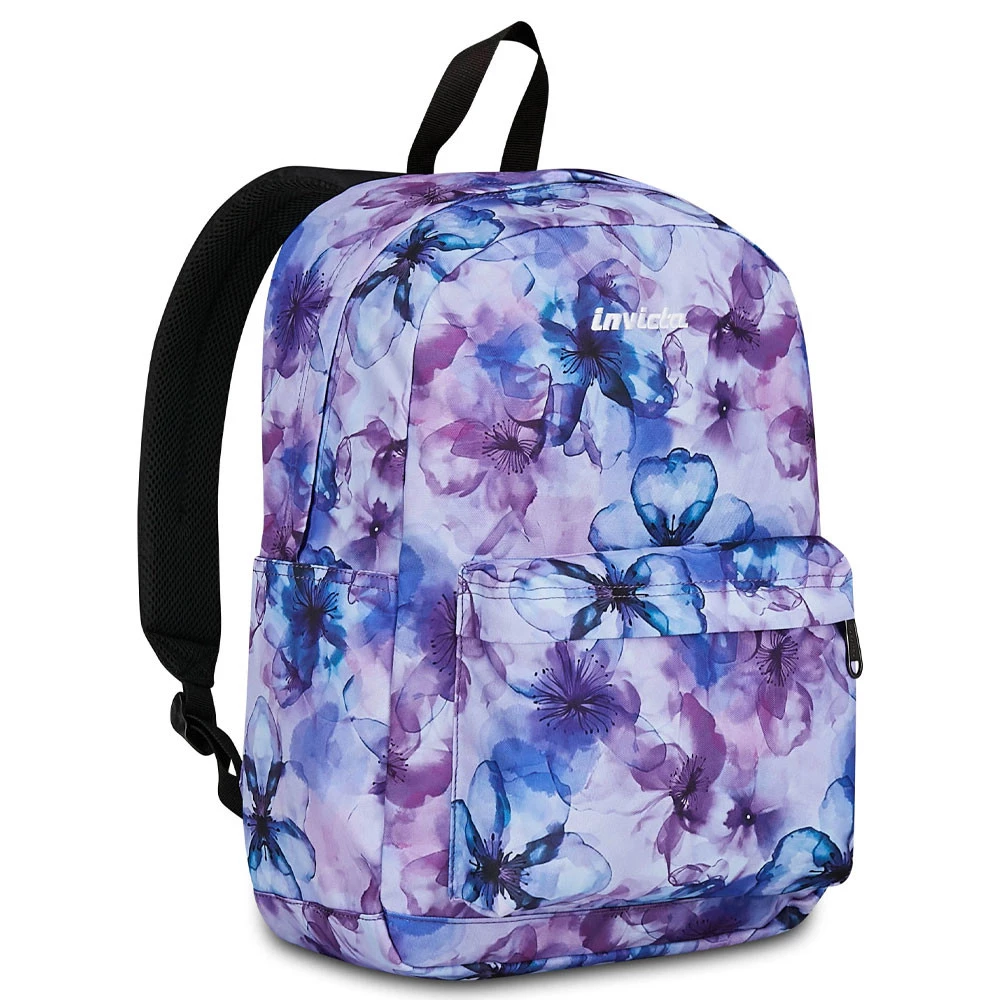 Zaino Invicta Carlson Fantasy Aqua Flowers Singolo Scomparto 24lt