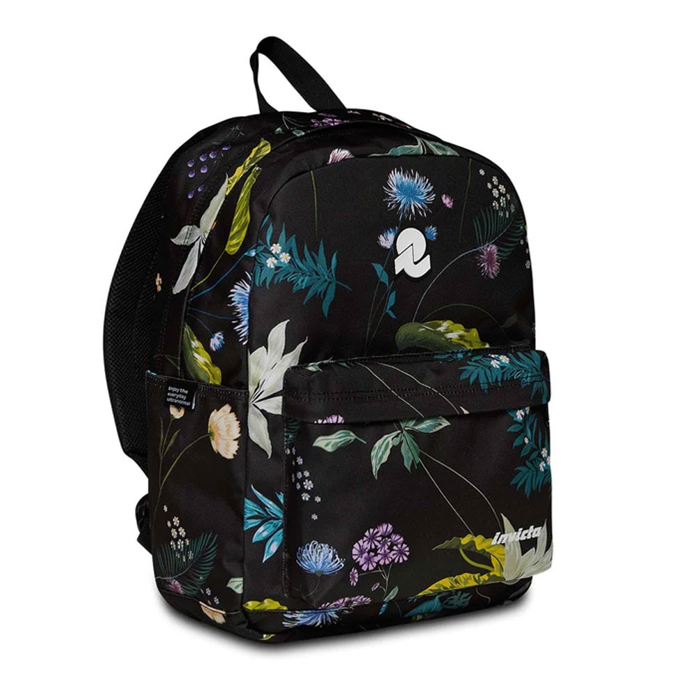 Zaino Invicta Carlson Fantasy Black Flowers Singolo Scomparto 27lt