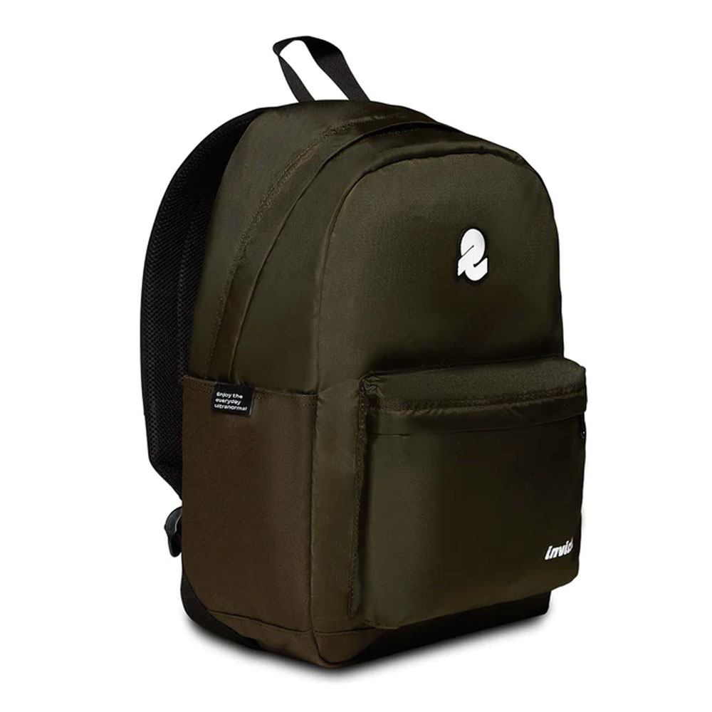 Zaino Invicta Carlson Plain Green Military Singolo Scomparto 27lt