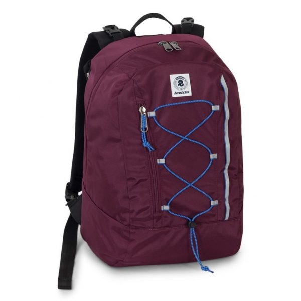 Zaino invicta Fantasy DOUBLE reversibile nero/bordeaux peperoncini cuffie in regalo astuccio