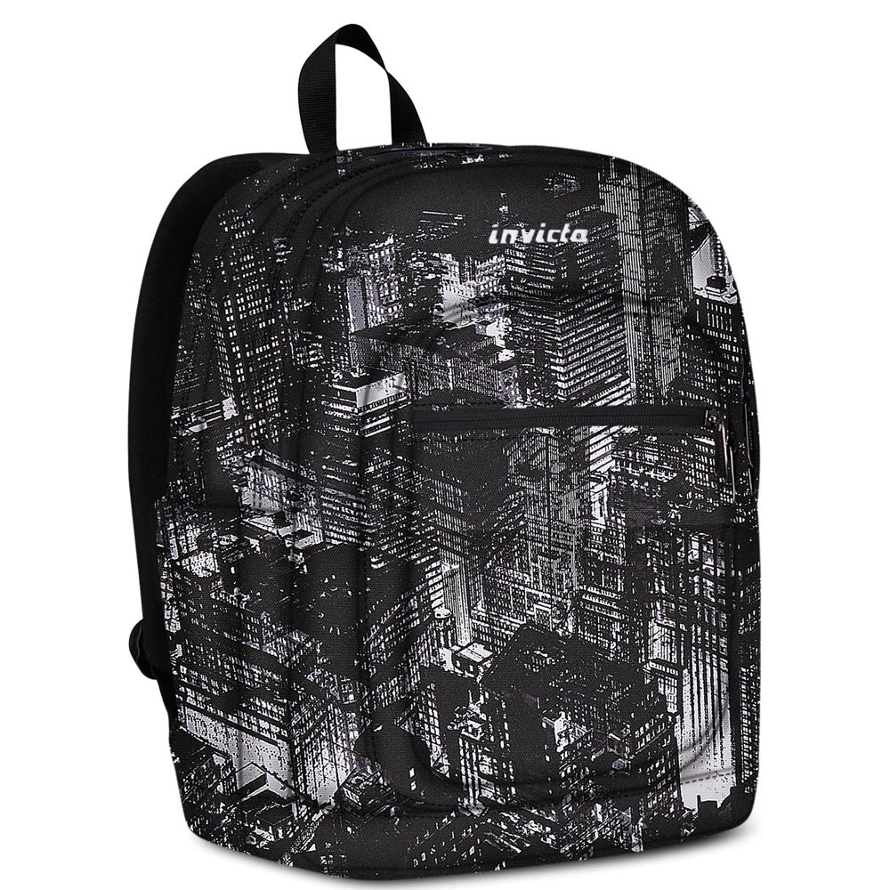 Zaino Invicta Jelek Fantasy City Black Doppio Scomparto 34lt