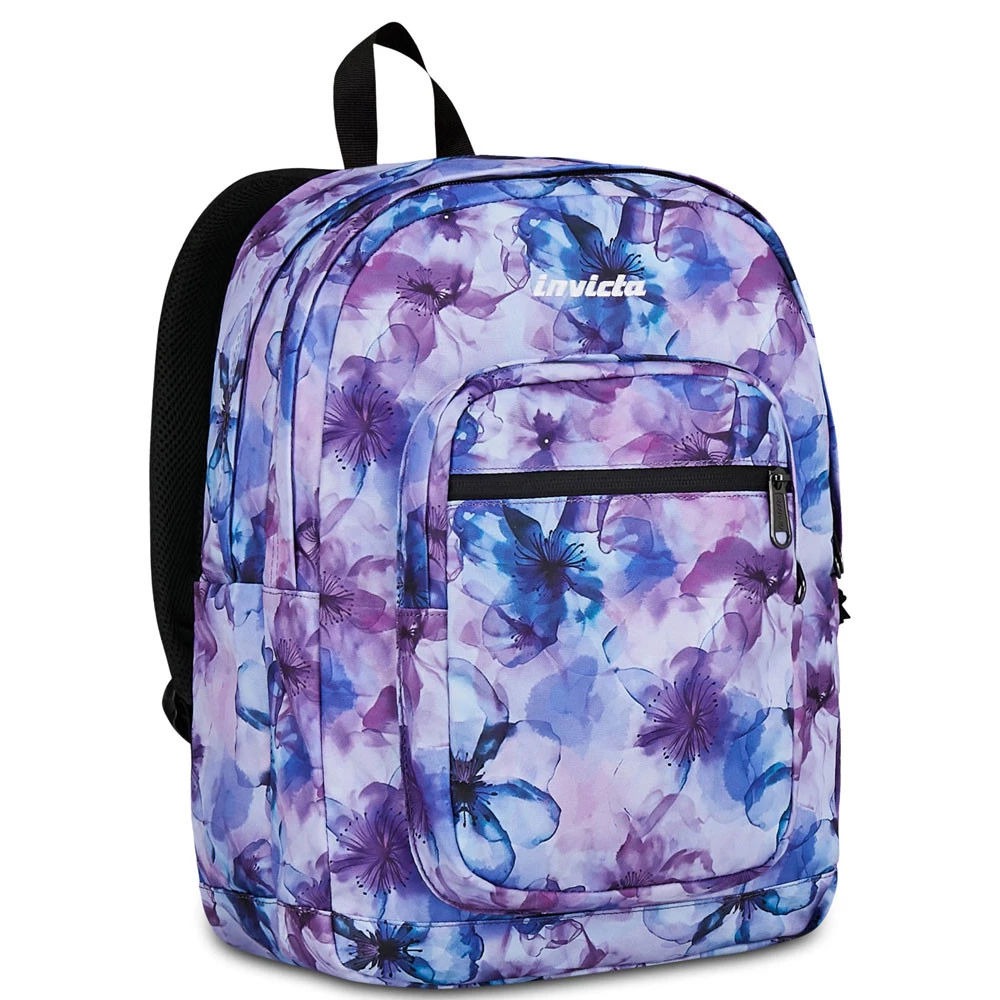 Zaino Invicta Jelek Fantasy Aqua Flowers Doppio Scomparto 34lt