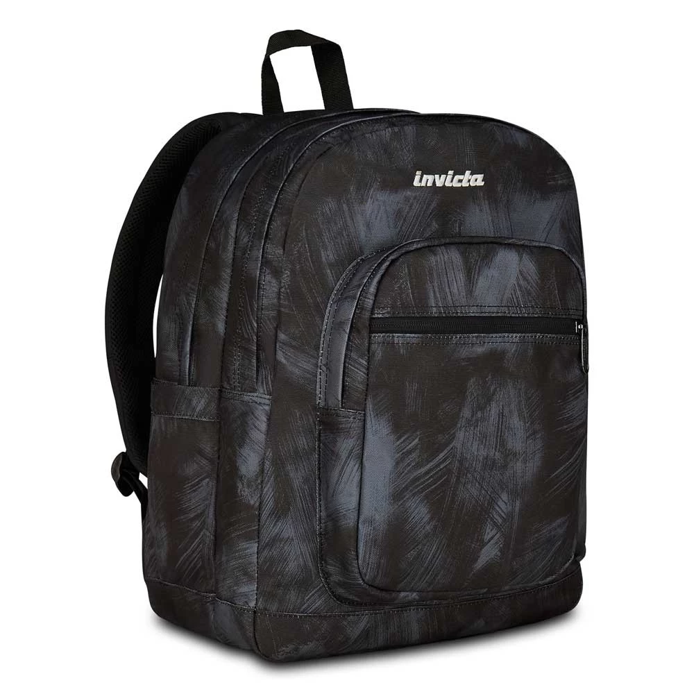 Zaino Invicta Jelek Fantasy Brushed Black Doppio Scomparto 34lt