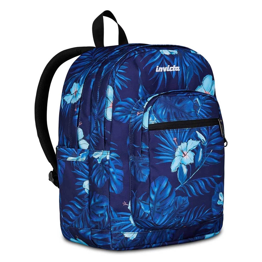 Zaino Invicta Jelek Fantasy Tropical Blue Doppio Scomparto 34lt