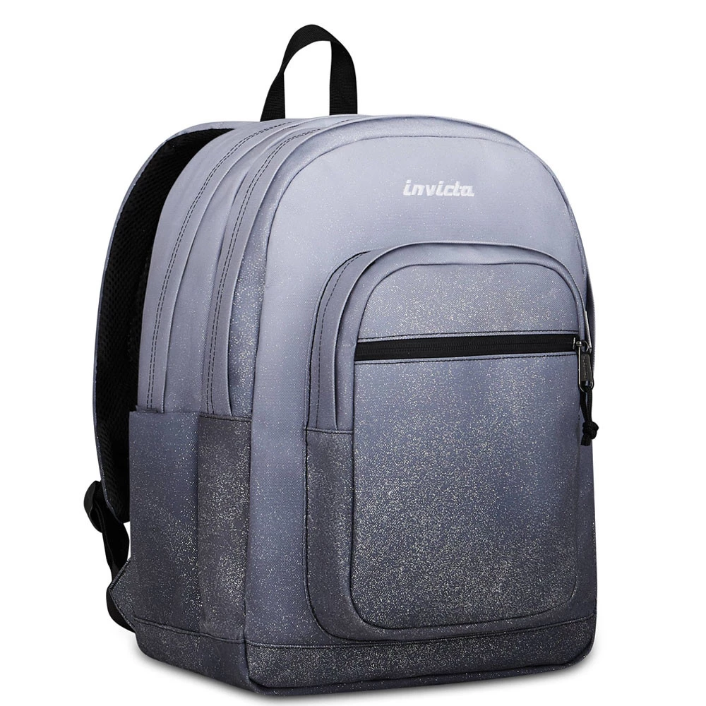 Zaino Invicta Jelek Fantasy Shine Nero Glitter Doppio Scomparto 34lt
