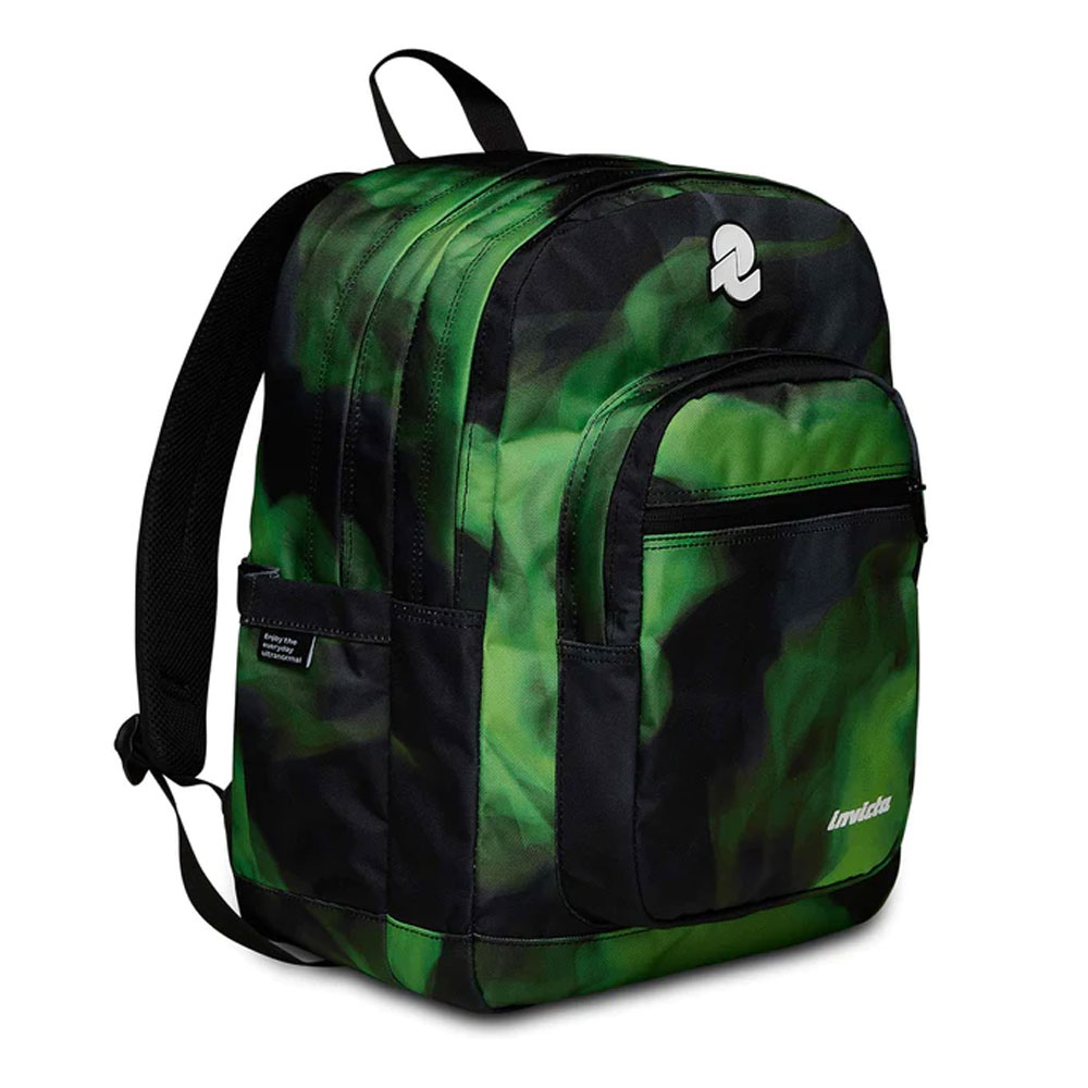 Zaino Invicta Jelek Fantasy Smoky Green Doppio Scomparto 38lt