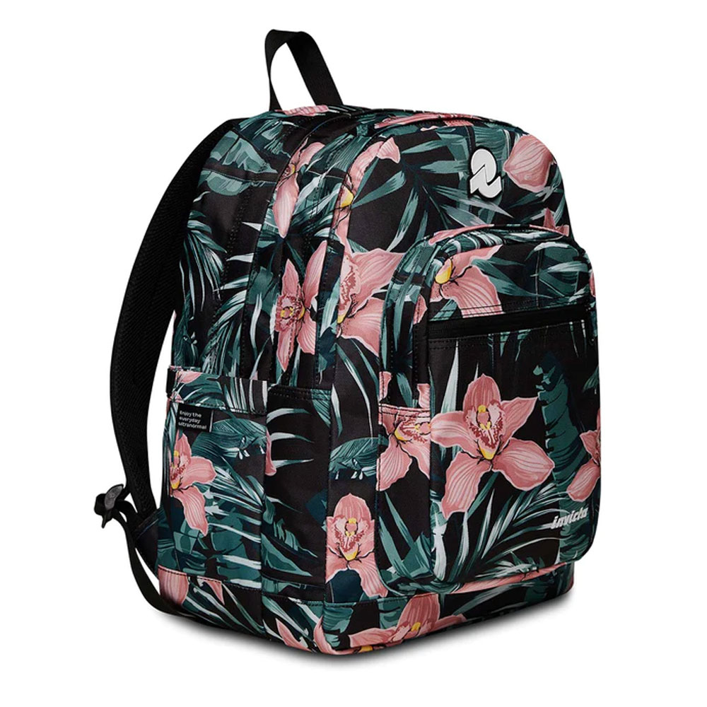Zaino Invicta Jelek Fantasy Tropical Hibiscus Doppio Scomparto 38lt