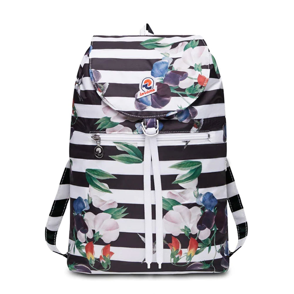 Zaino Invicta Vintage Mini Sac Graphic Nero Ripiegabile 8lt