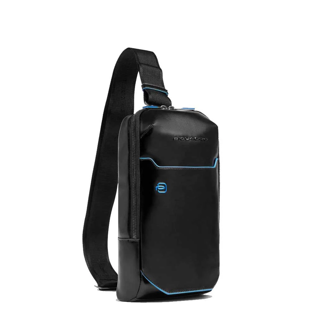 Zaino Monospalla Piquadro Blue Square Nero CA6898B2