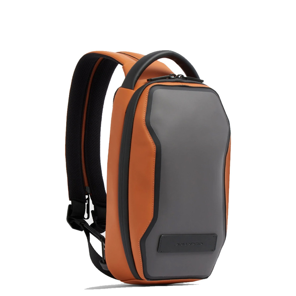 Zaino Monospalla Tessuto Gommato Piquadro Rover Arancione CA7150W146