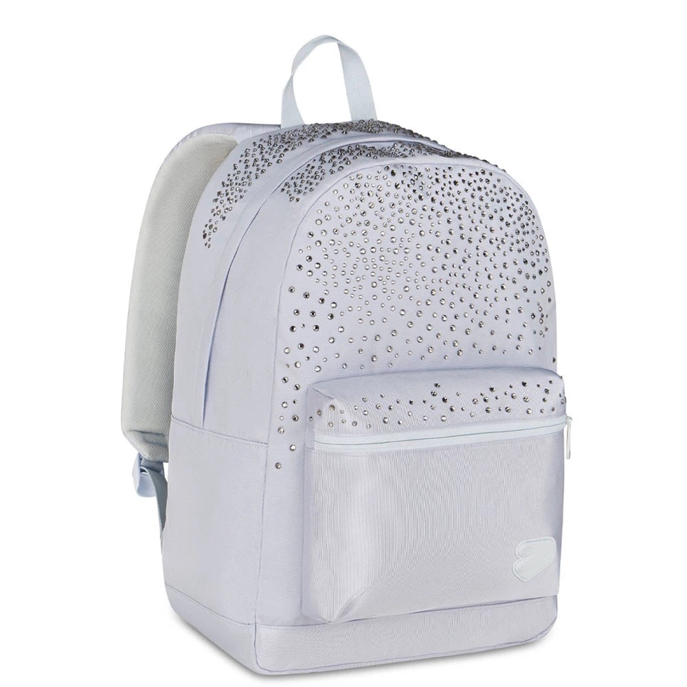 Zaino Scuola Seven Americano Glitzycute Celeste 26,5lt Mono Scomparto