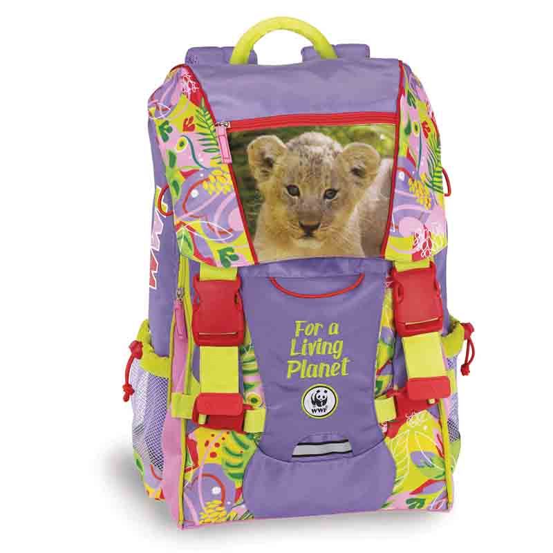 Zaino estensibile scuola elementare bambina 60344 wwf girl jungle 2020 lema cartoleria
