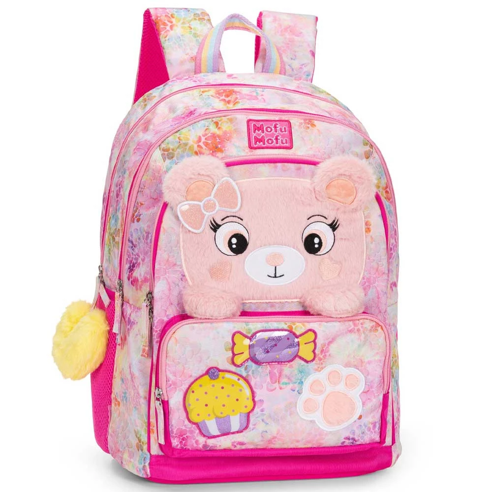 Zaino Mofu Mofu Orso 31lt Scuola Elementare Bambina