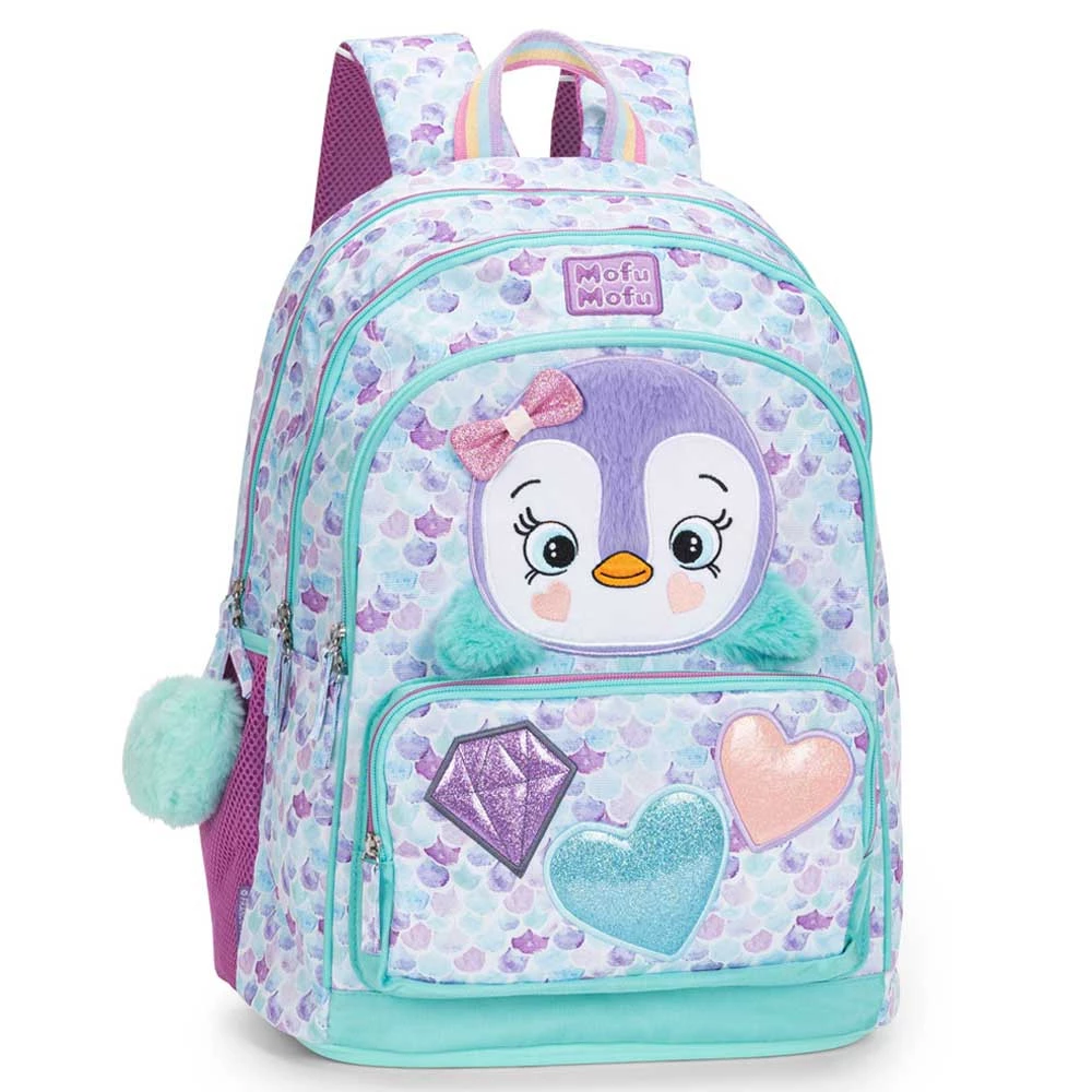 Zaino Mofu Mofu Pinguino 31lt Scuola Elementare Bambina