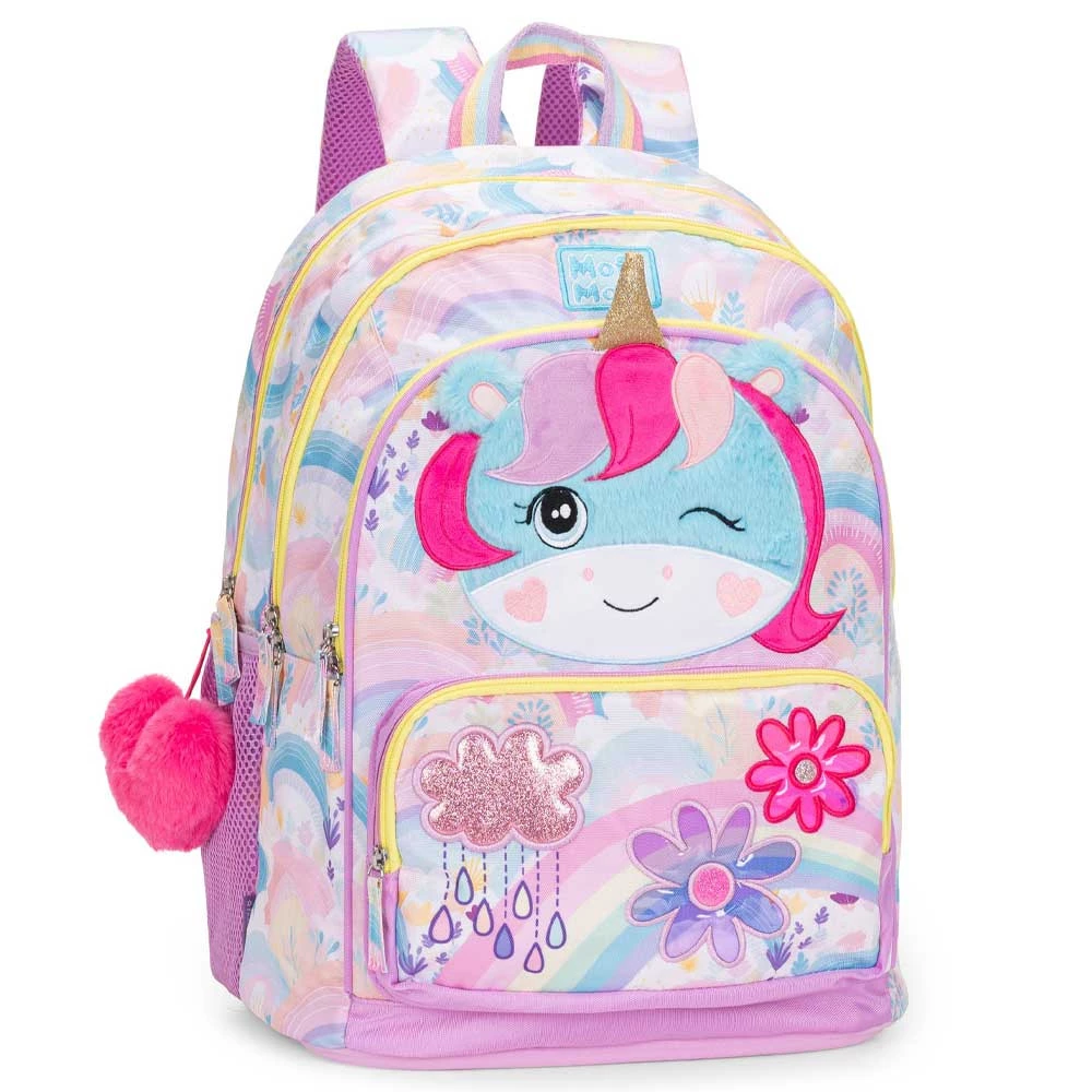 Zaino Mofu Mofu Unicorno 31lt Scuola Elementare Bambina