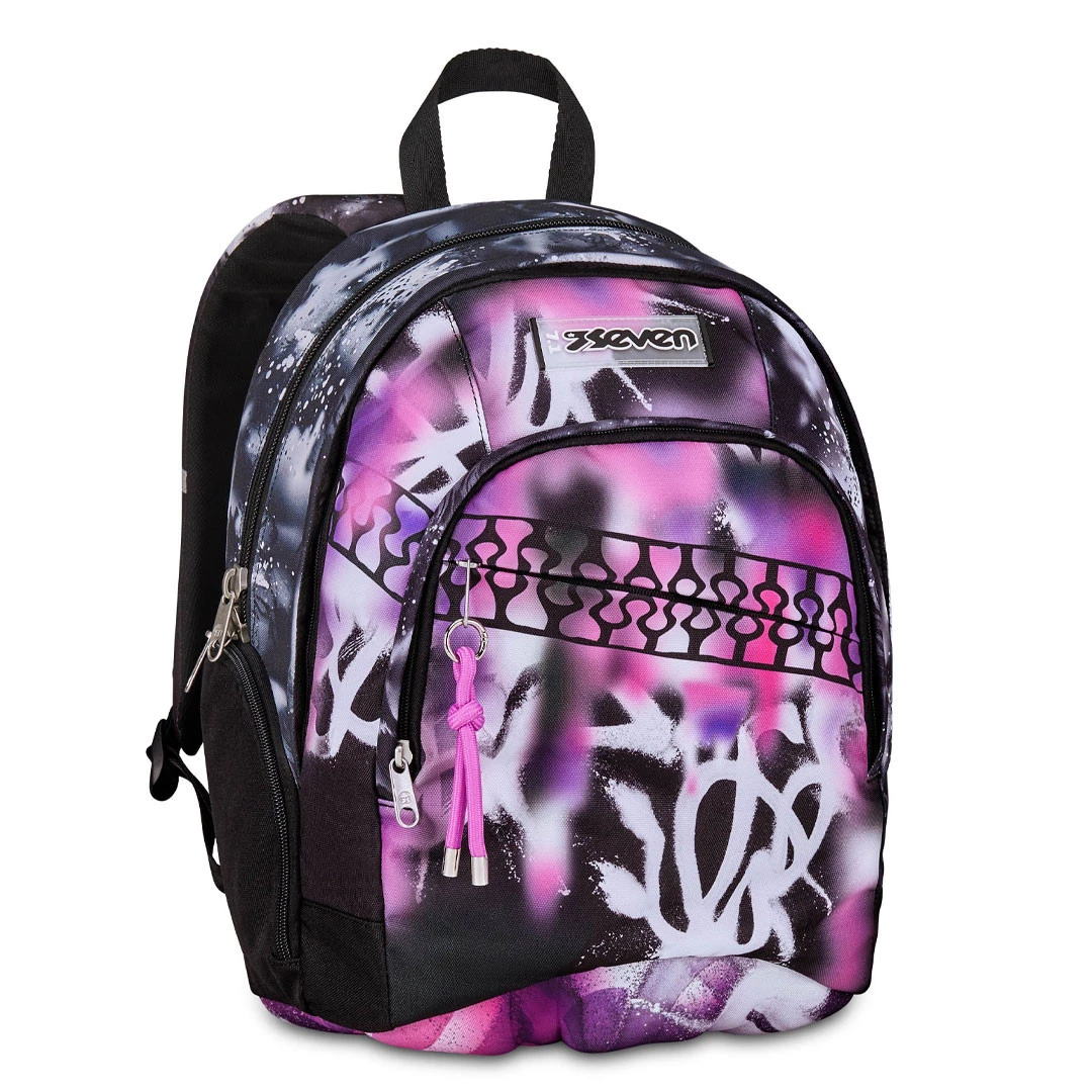 Zaino Scuola Seven Dual Buzzy Note Girl Doppio Scomparto 32lt