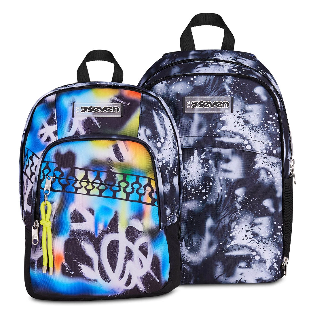 Zaino Scuola Seven Dual Detach Buzzy Note Boy 32lt