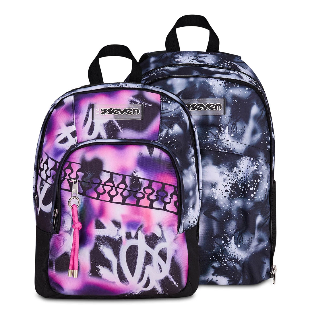 Zaino Scuola Seven Dual Detach Buzzy Note Girl 32lt