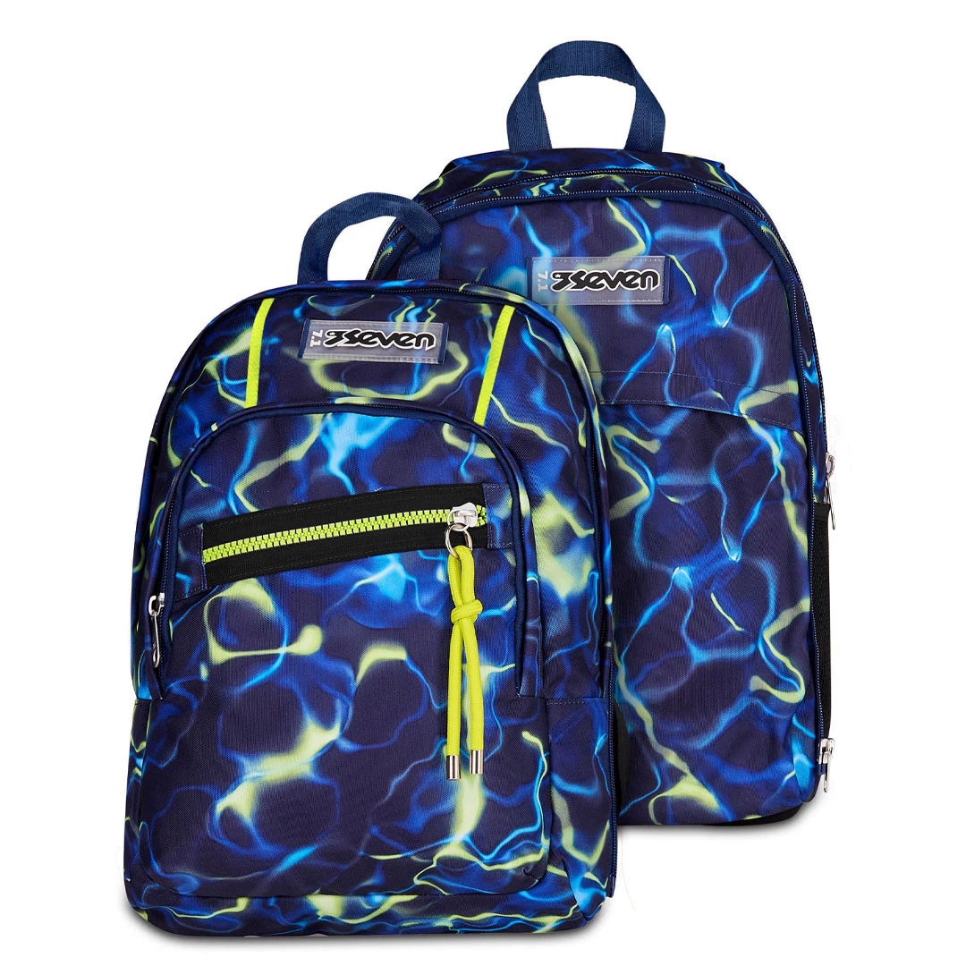 Zaino Scuola Seven Dual Detach Electricvibe Boy 32lt