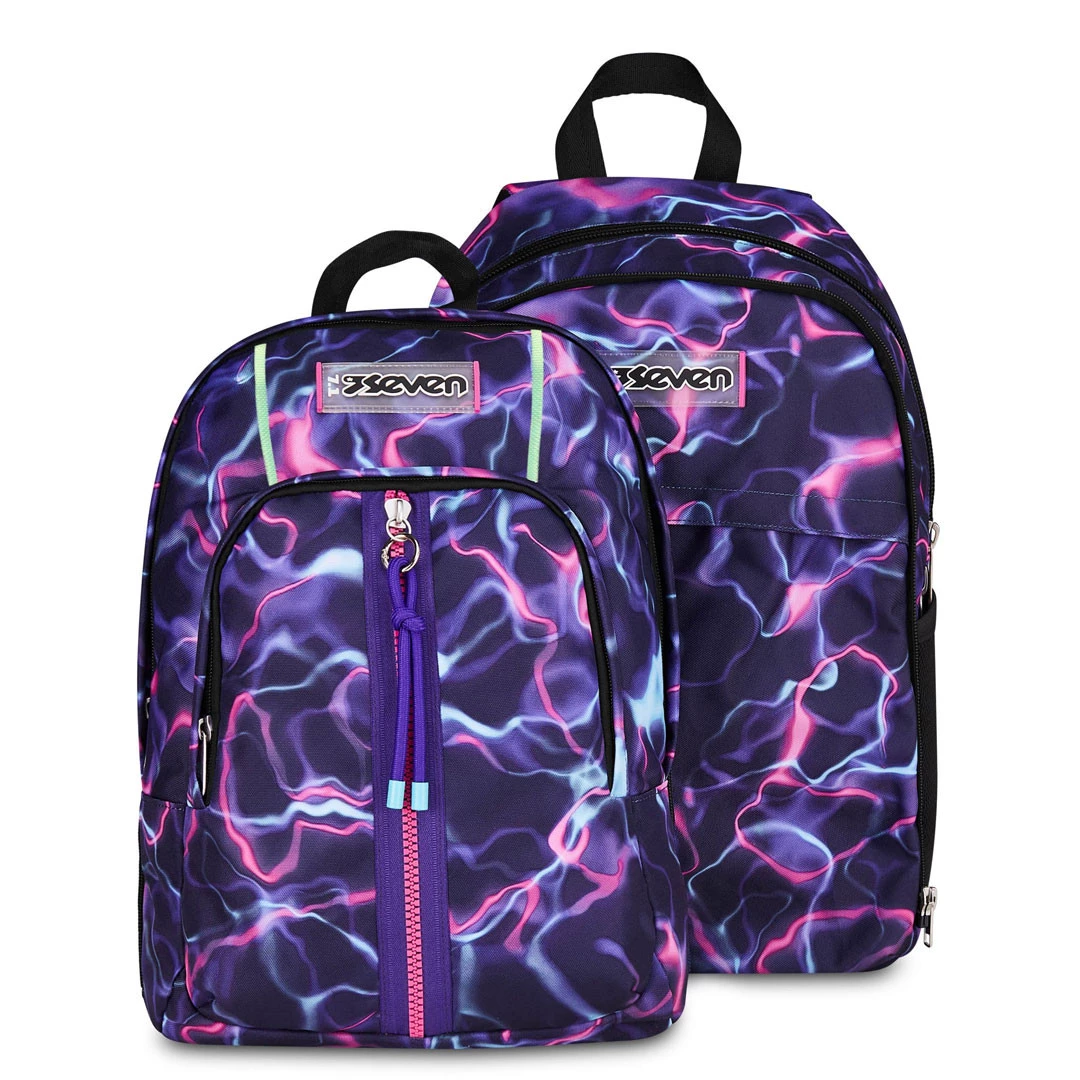 Zaino Scuola Seven Dual Detach Electricvibe Girl 32lt