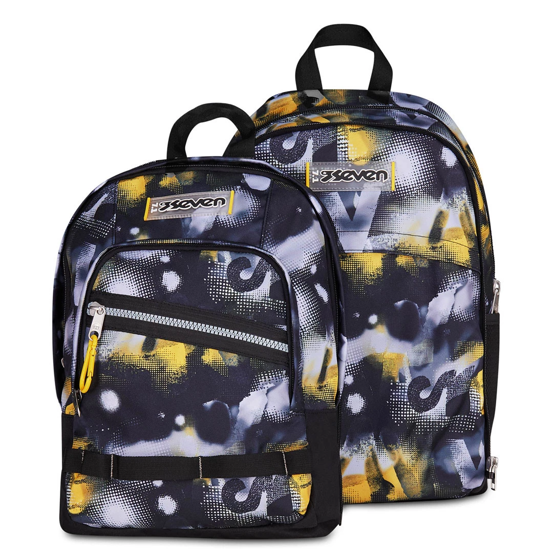 Zaino Scuola Seven Dual Detach Golden Paint Boy 32lt