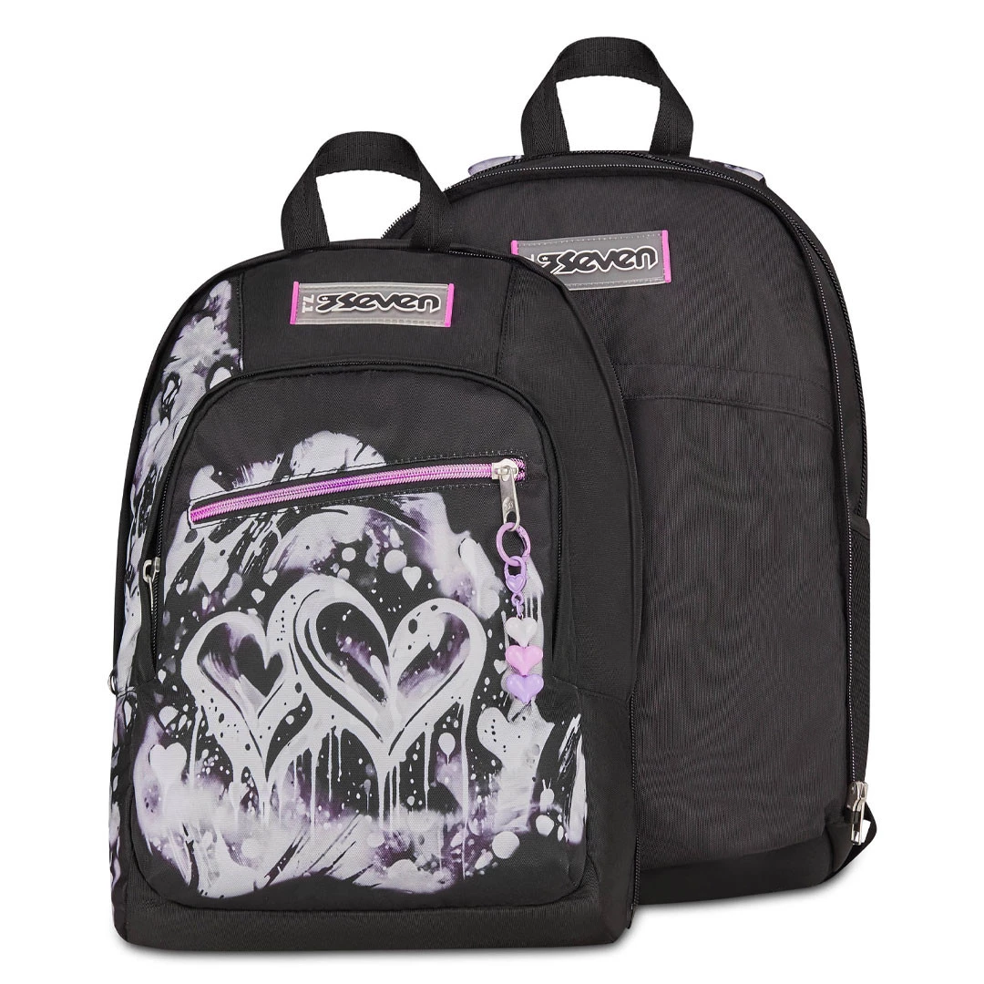 Zaino Scuola Seven Dual Detach Plumpy Line Girl 32lt