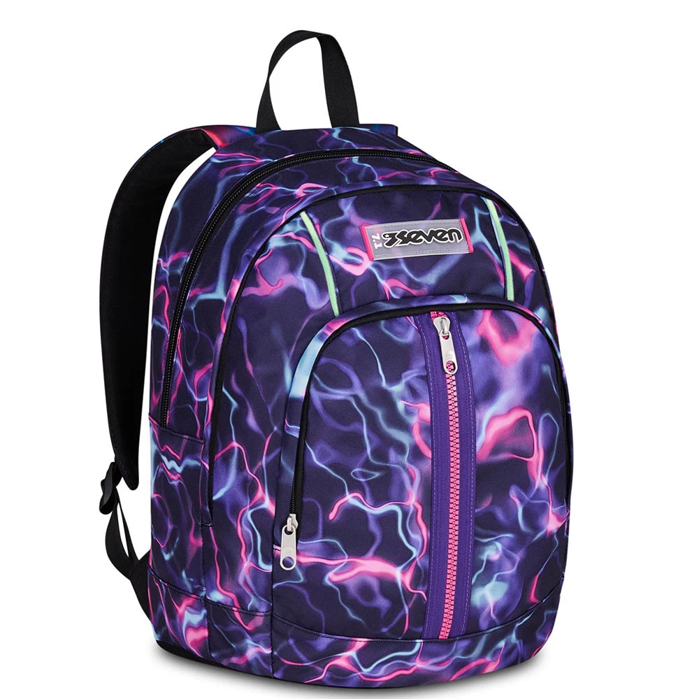 Zaino Scuola Seven Dual Electricvibe Girl Doppio Scomparto 32lt