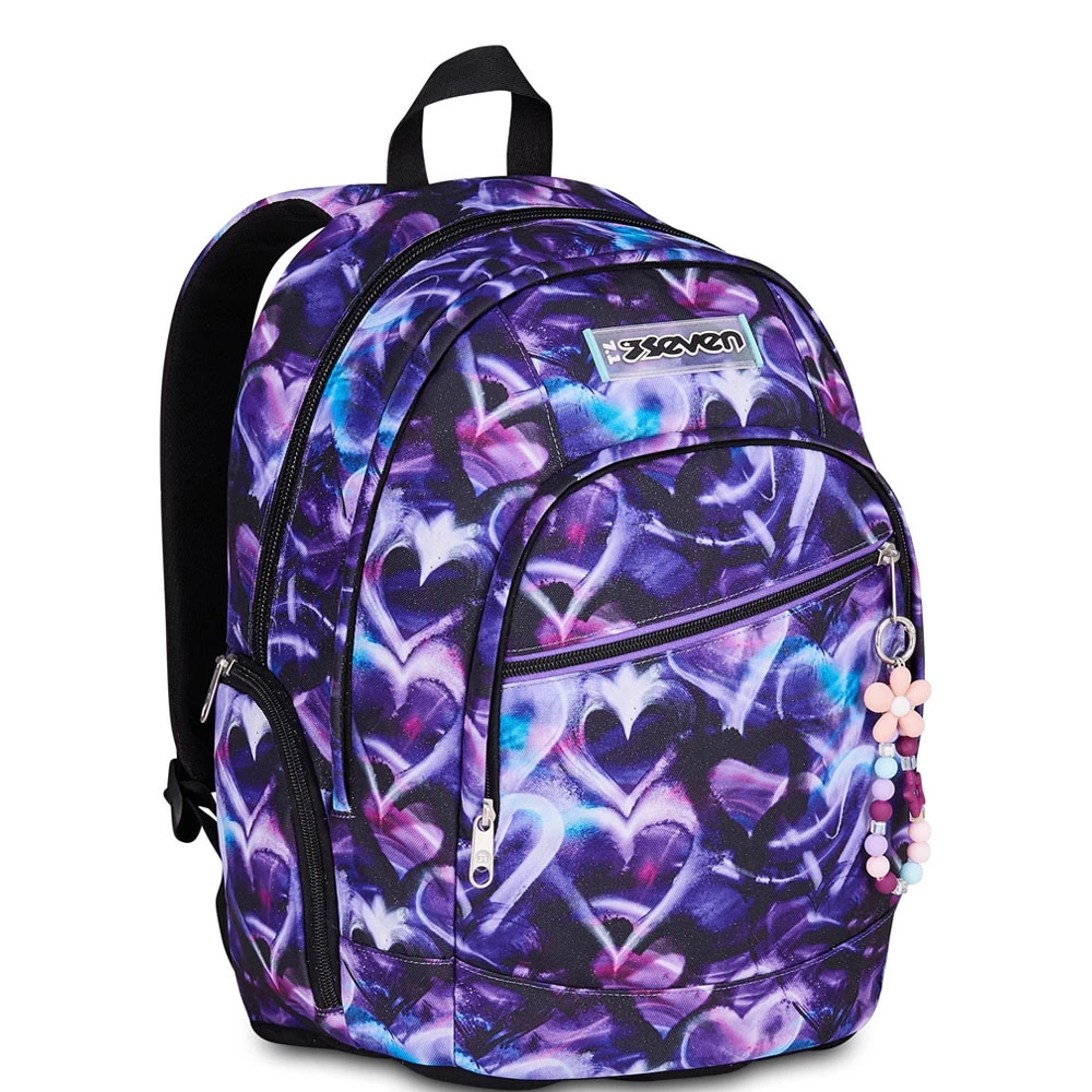 Zaino Scuola Seven Dual Lovepass Doppio Scomparto 32lt