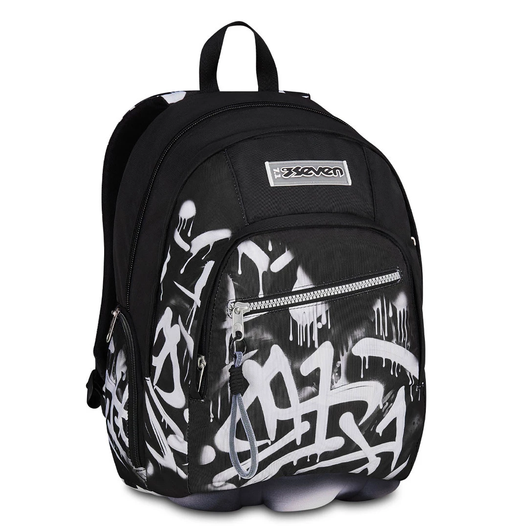 Zaino Scuola Seven Dual Plumpy Line Boy Doppio Scomparto 32lt
