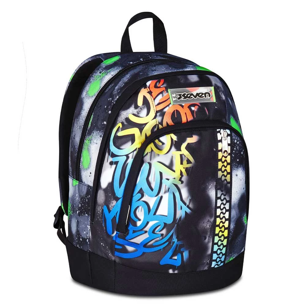 Zaino Scuola Seven Dual Sprint Paint Boy Doppio Scomparto 31lt