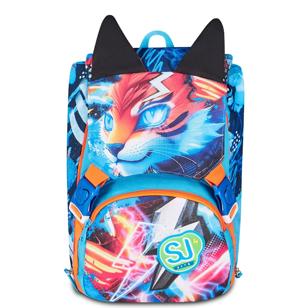 Zaino Estendibile Seven Sj Gang Speed Animal Bambino Scuola Elementare 24lt