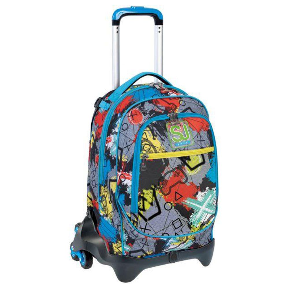 Trolley Seven SJ Gang 3 Ruote Glitzled Boy Scuola Elementare 34lt