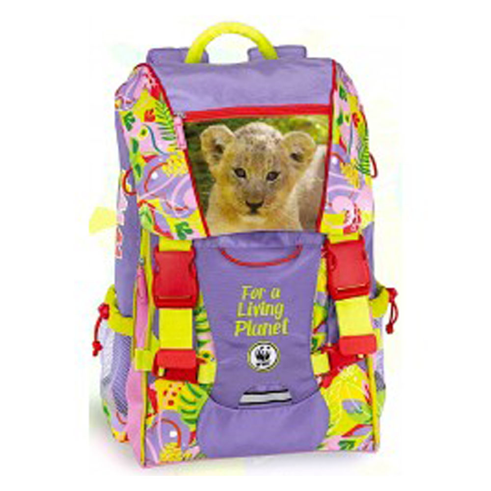Zaino Scuola Estensibile Wwf Jungle Girl Borraccia Regalo