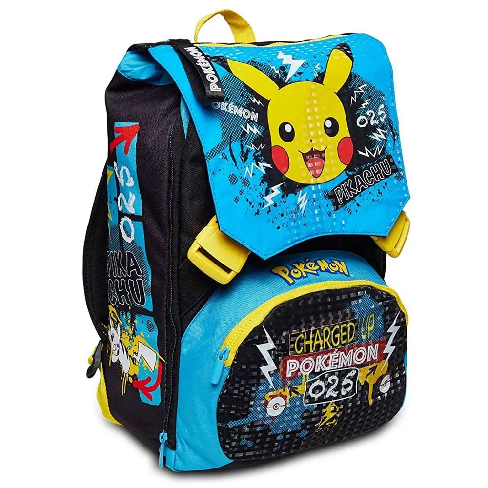 Zaino Scuola Estensibile Pokemon Pikachu 28lt Elementari Bambino