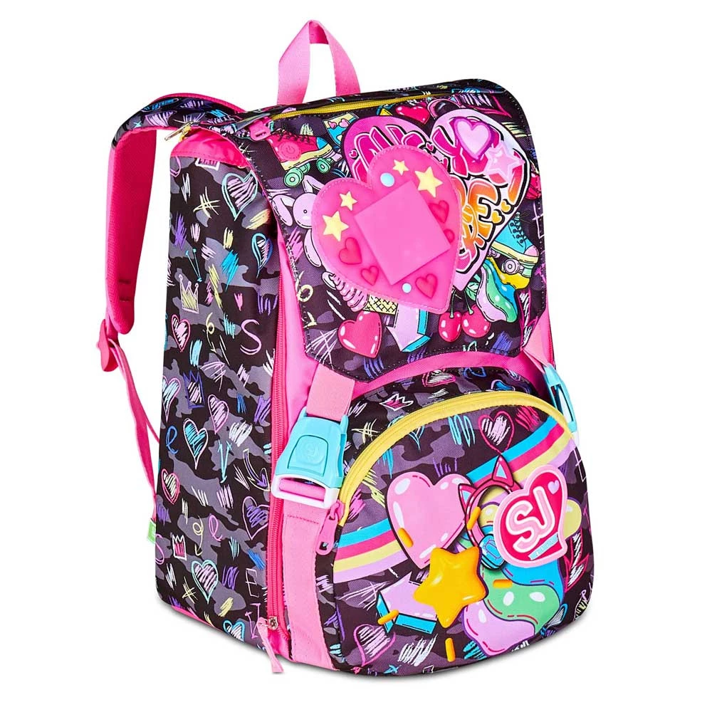 Zaino Seven Sj Gang Game Led Girl 24lt Elementari Bambina