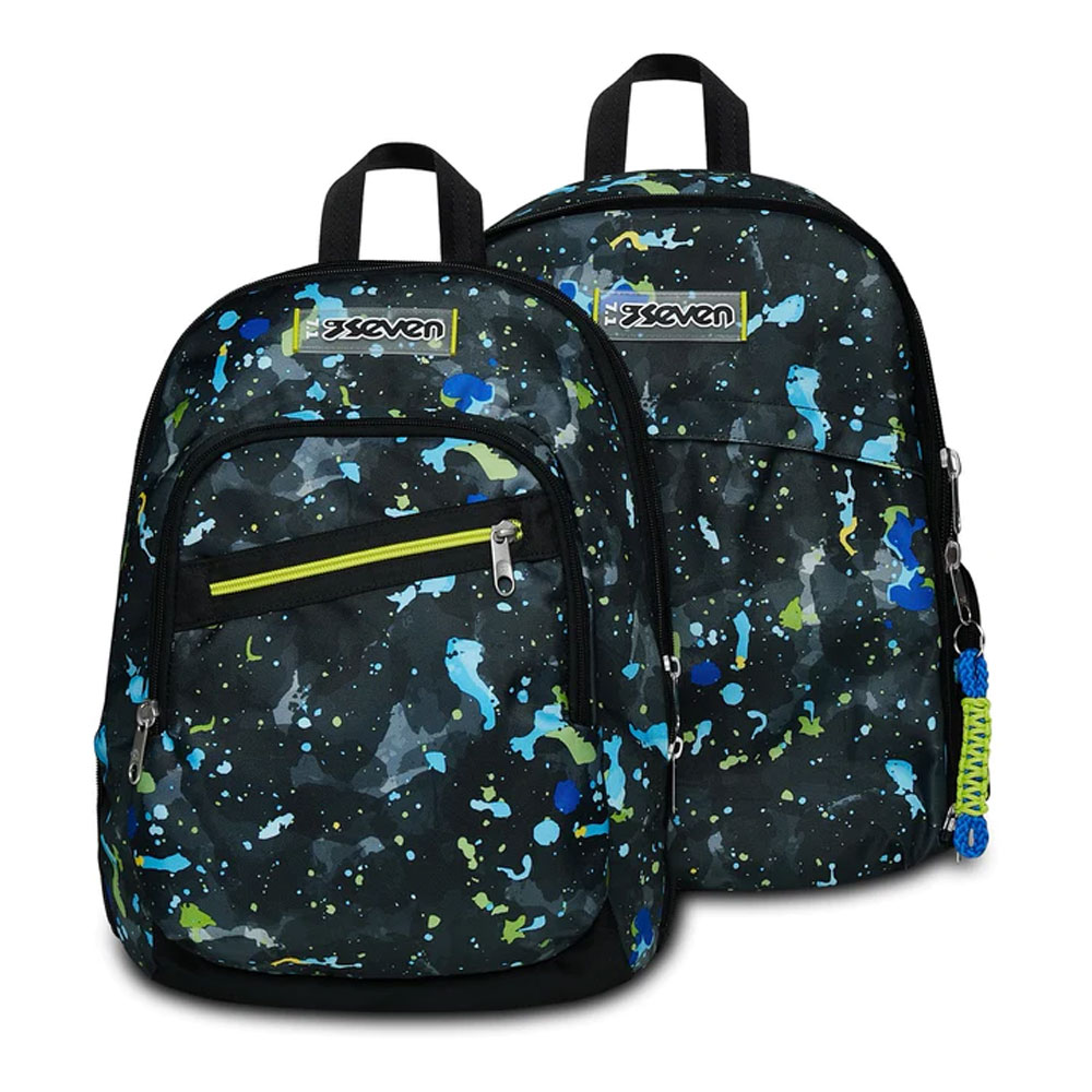 Zaino Scuola Seven Advanced Detach Fluo String Boy 31lt con Zainetto