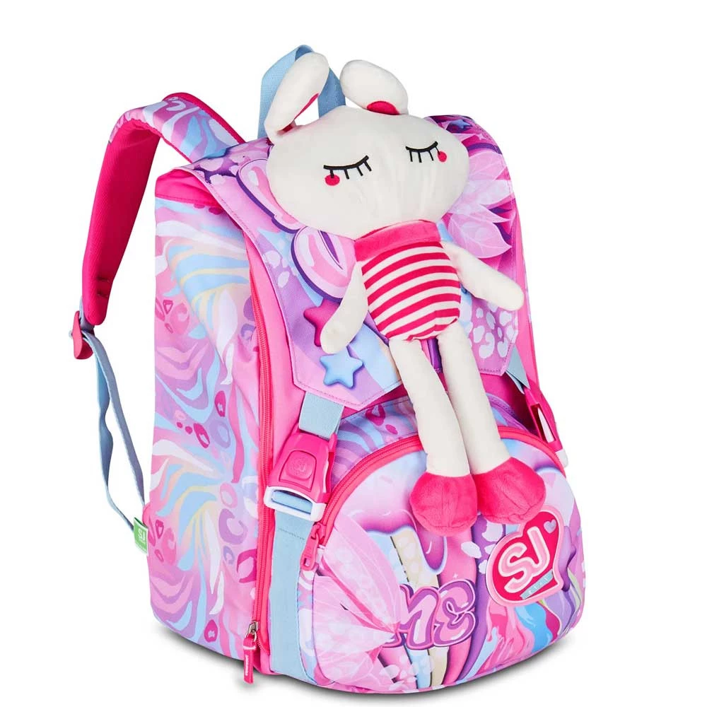 Zaino Estensibile Seven Sj Gang Plushy Rabbit 24lt Elementari Bambina