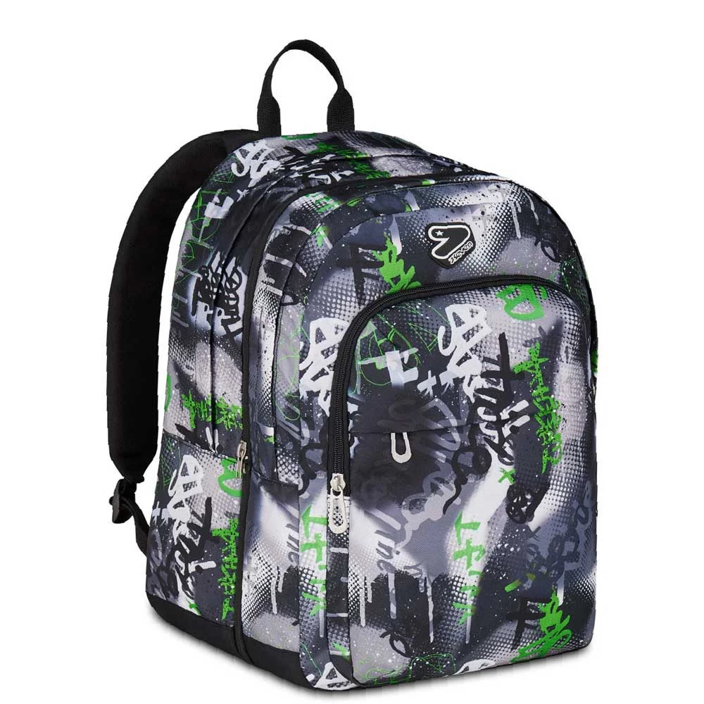 Zaino Seven PRO XXL Detach Reversibile Gray Shadow Boy Manga 33lt
