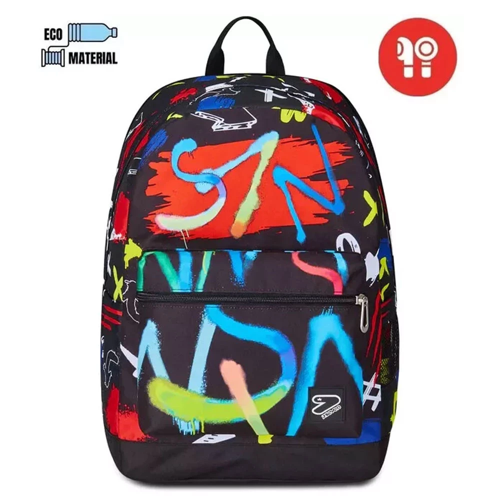Zaino Scuola Seven Double Reversibile Graffitiload 29lt in Offerta con Marker
