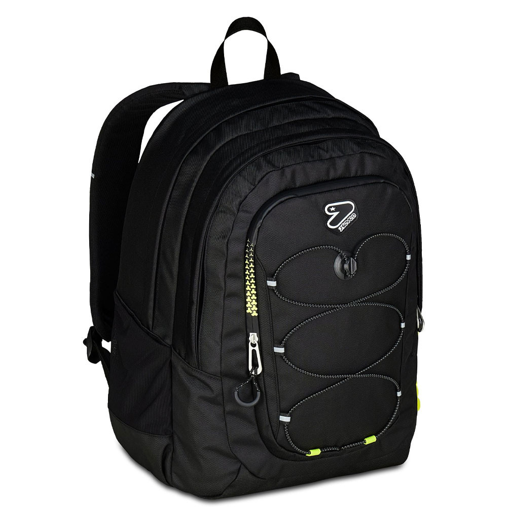 Zaino Seven Tech 30 lt Nero Doppio Scomparto Inserti Rifrangenti